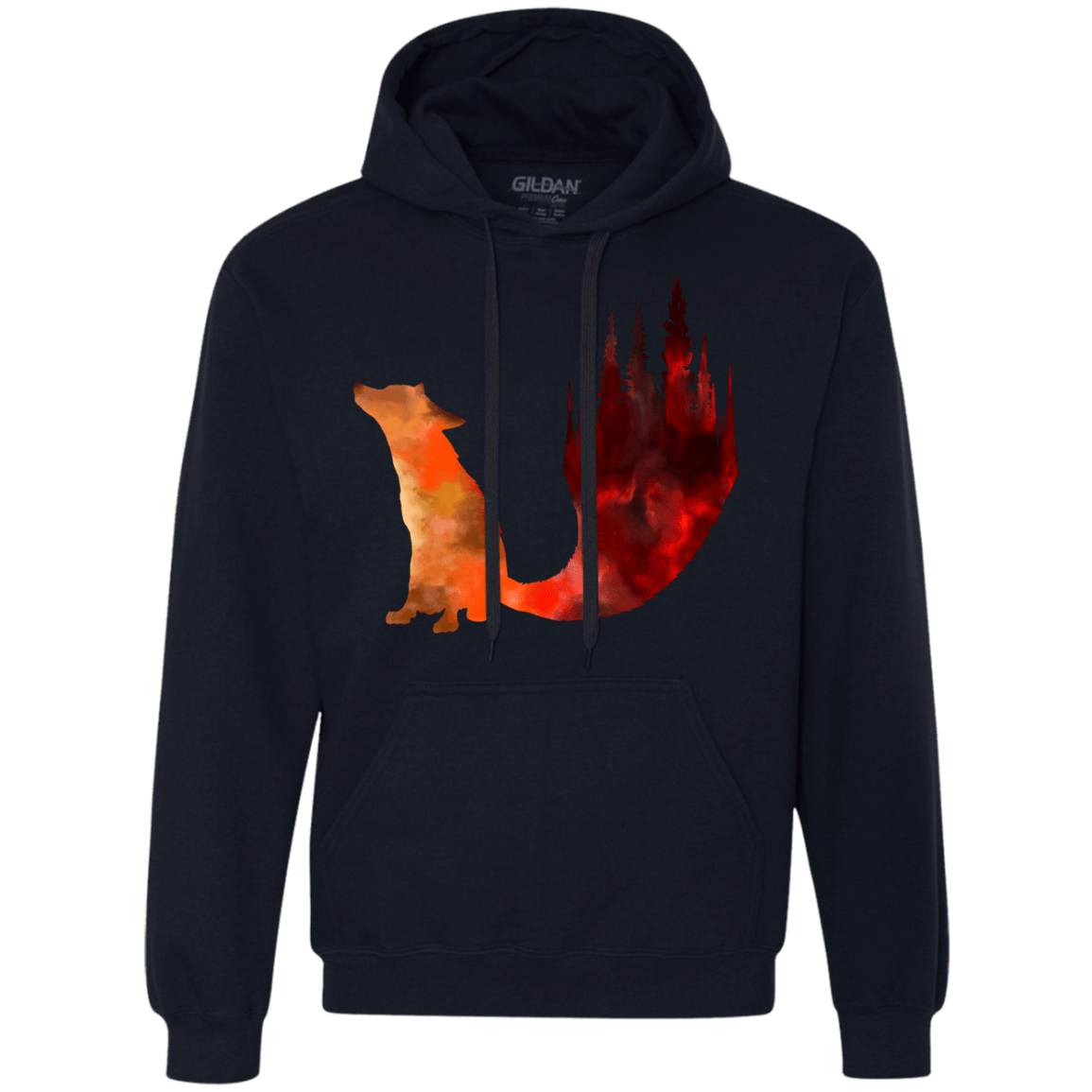 Sweatshirts Navy / S Fox Tail Premium Fleece Hoodie