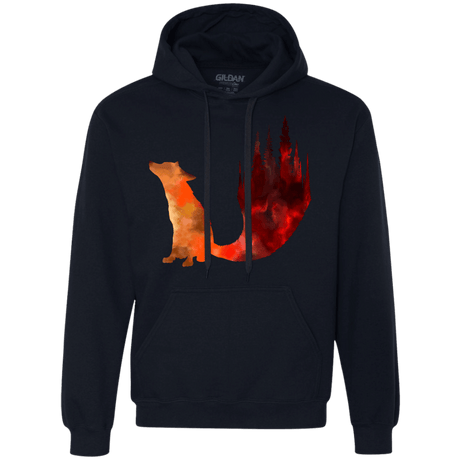 Sweatshirts Navy / S Fox Tail Premium Fleece Hoodie