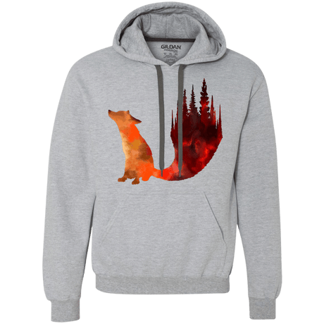Sweatshirts Sport Grey / S Fox Tail Premium Fleece Hoodie