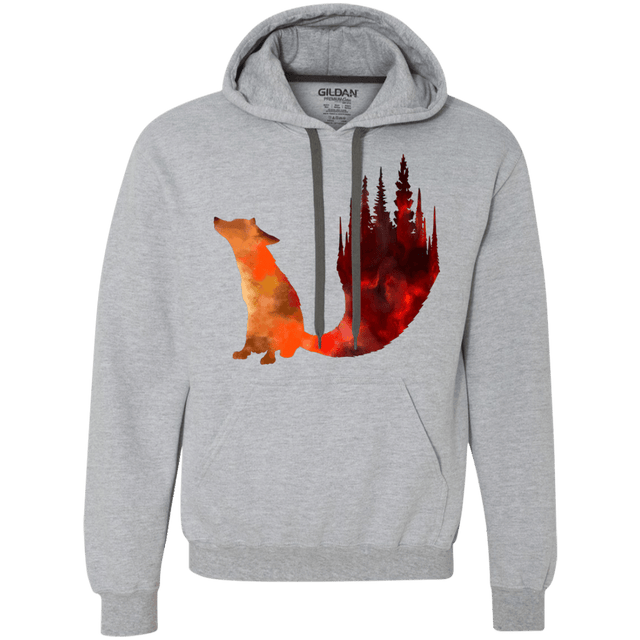 Sweatshirts Sport Grey / S Fox Tail Premium Fleece Hoodie