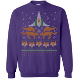 Sweatshirts Purple / Small Foxy Threads Crewneck Sweatshirt