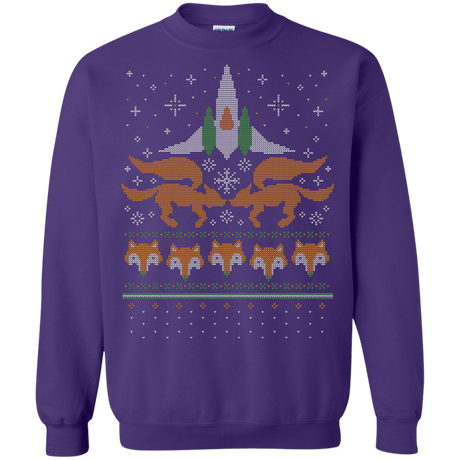 Sweatshirts Purple / Small Foxy Threads Crewneck Sweatshirt