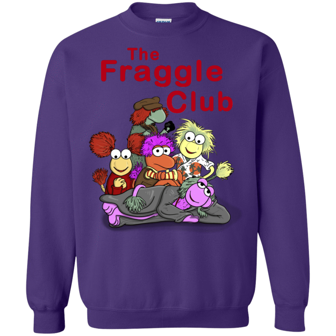 Sweatshirts Purple / S Fraggle Club Crewneck Sweatshirt
