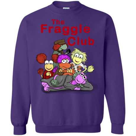 Sweatshirts Purple / S Fraggle Club Crewneck Sweatshirt