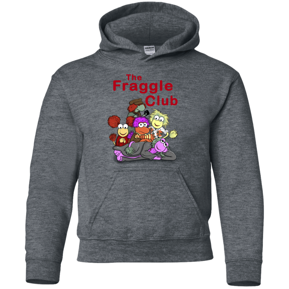 Sweatshirts Dark Heather / YS Fraggle Club Youth Hoodie