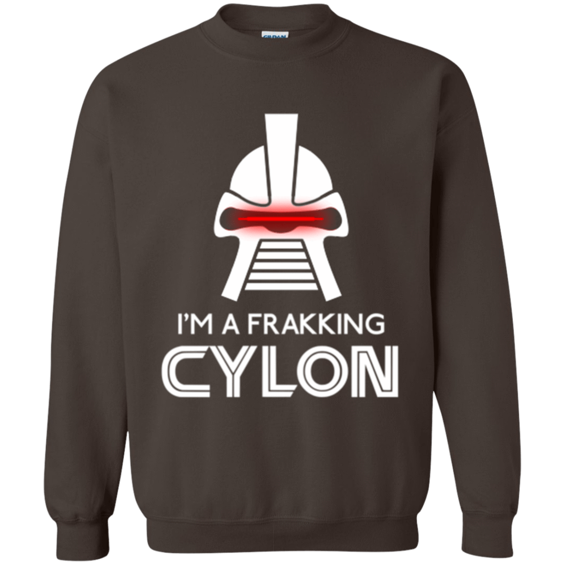 Sweatshirts Dark Chocolate / Small Frakking cylon Crewneck Sweatshirt