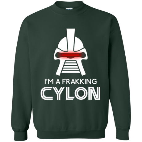 Sweatshirts Forest Green / Small Frakking cylon Crewneck Sweatshirt