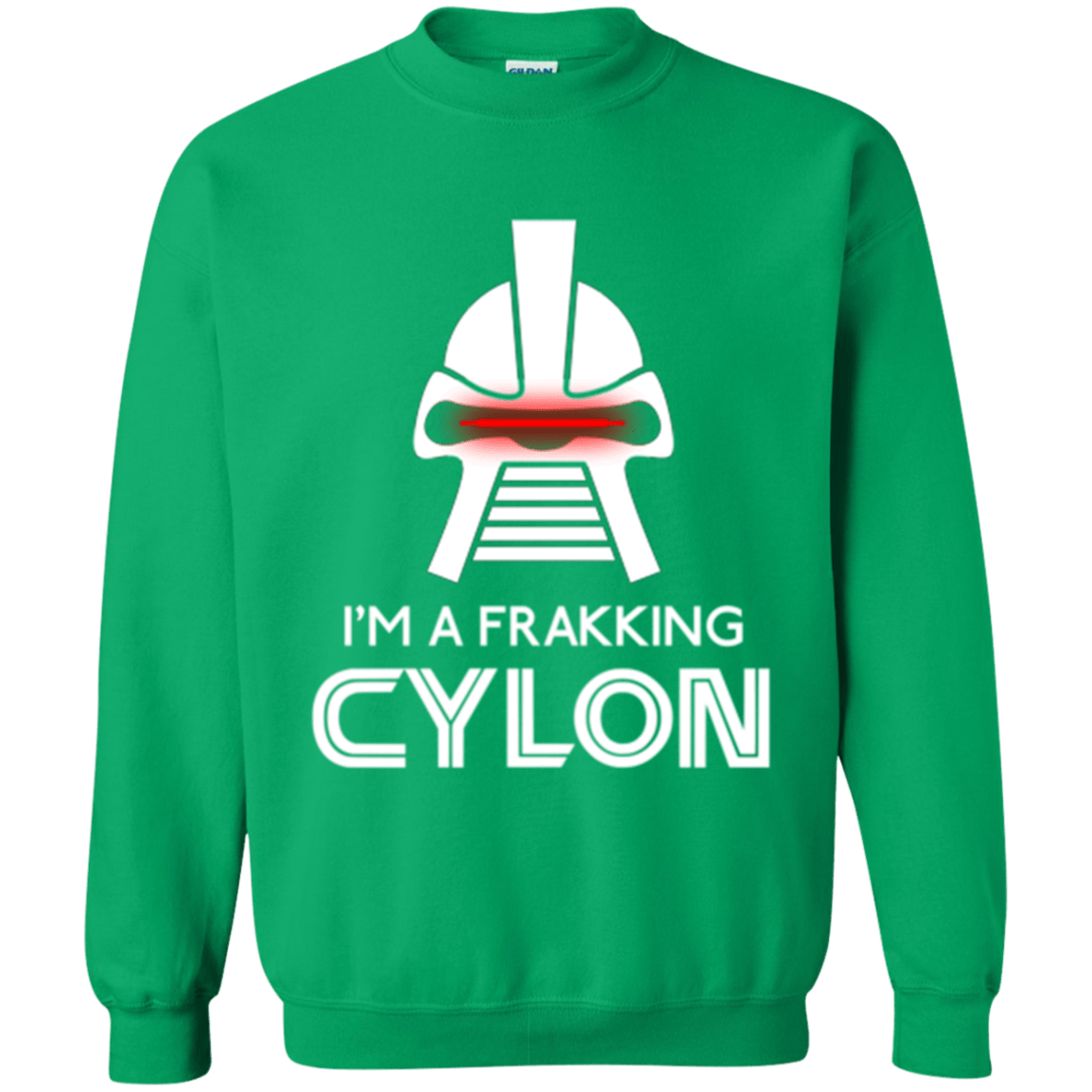 Sweatshirts Irish Green / Small Frakking cylon Crewneck Sweatshirt