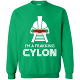 Sweatshirts Irish Green / Small Frakking cylon Crewneck Sweatshirt