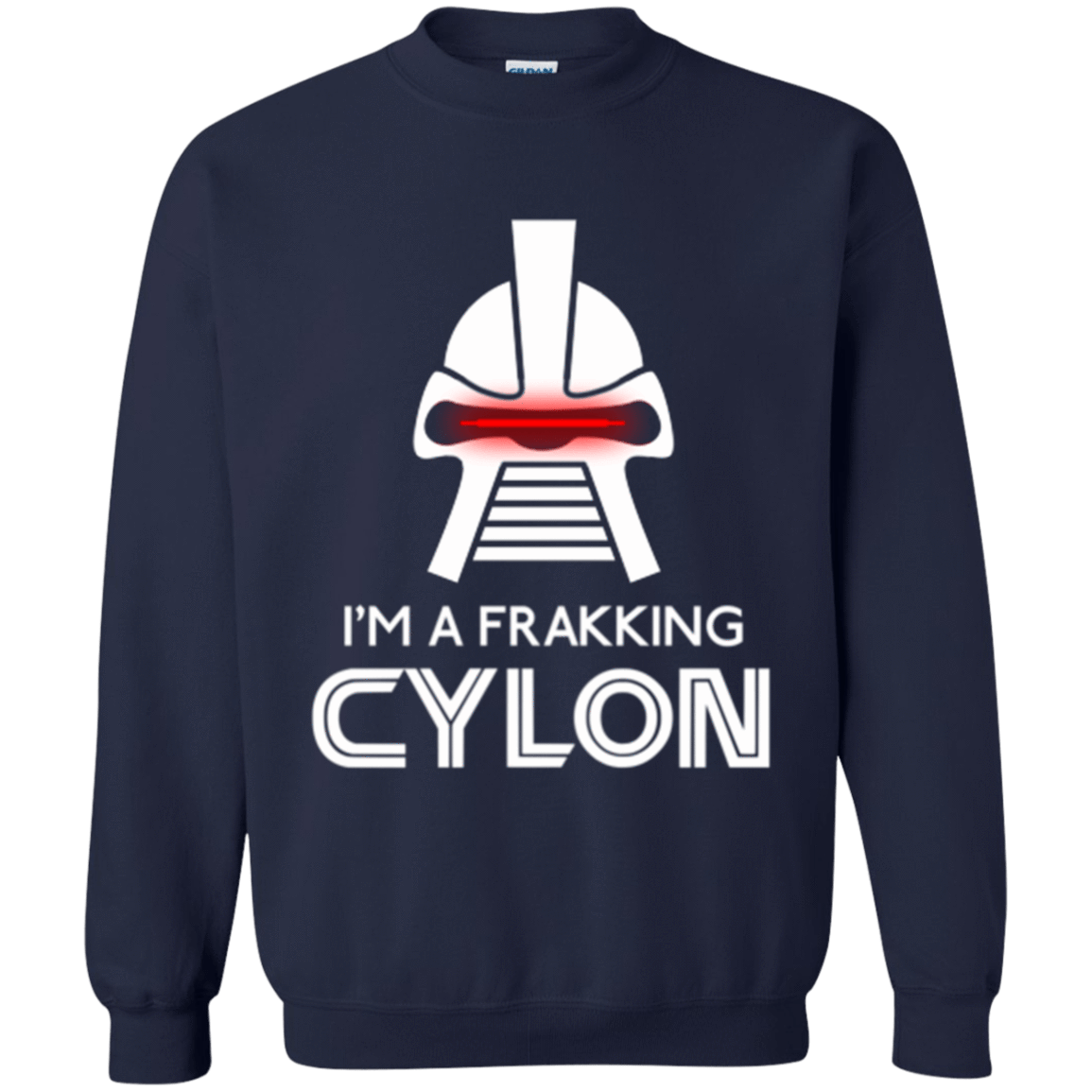 Sweatshirts Navy / Small Frakking cylon Crewneck Sweatshirt