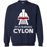 Sweatshirts Navy / Small Frakking cylon Crewneck Sweatshirt