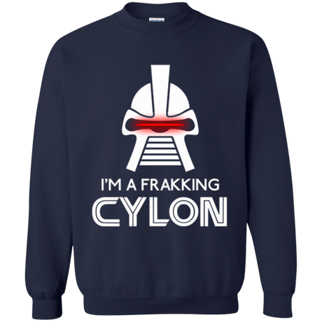 Sweatshirts Navy / Small Frakking cylon Crewneck Sweatshirt
