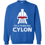 Sweatshirts Royal / Small Frakking cylon Crewneck Sweatshirt