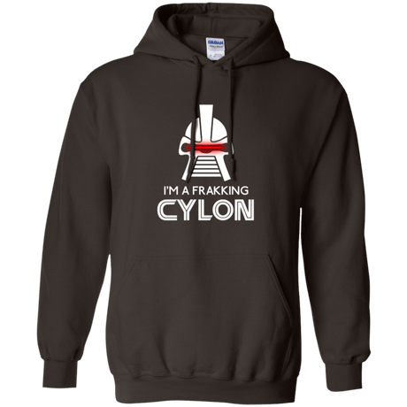 Sweatshirts Dark Chocolate / Small Frakking cylon Pullover Hoodie