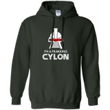 Sweatshirts Forest Green / Small Frakking cylon Pullover Hoodie
