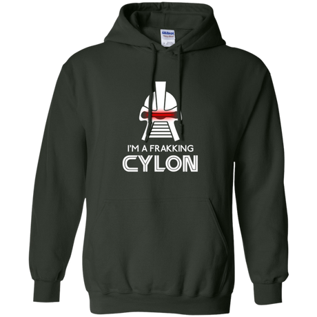Sweatshirts Forest Green / Small Frakking cylon Pullover Hoodie