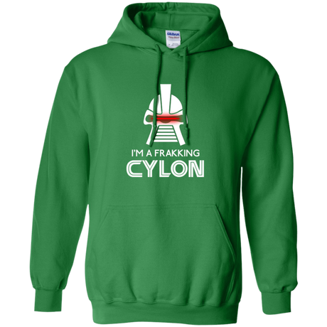 Sweatshirts Irish Green / Small Frakking cylon Pullover Hoodie