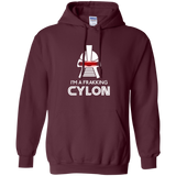 Sweatshirts Maroon / Small Frakking cylon Pullover Hoodie