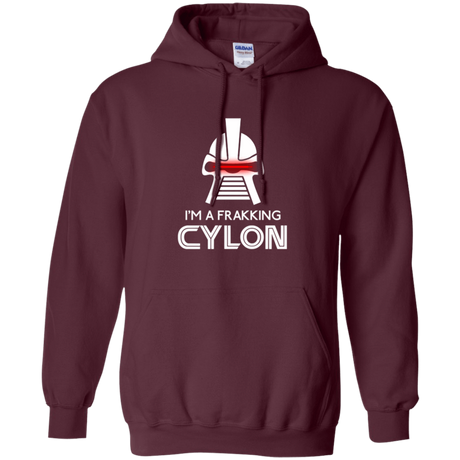 Sweatshirts Maroon / Small Frakking cylon Pullover Hoodie