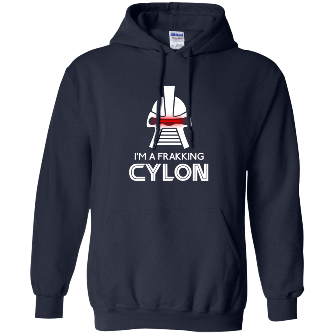 Sweatshirts Navy / Small Frakking cylon Pullover Hoodie