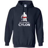 Sweatshirts Navy / Small Frakking cylon Pullover Hoodie
