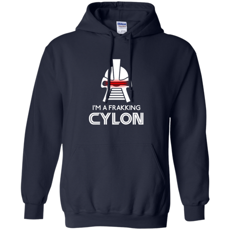 Sweatshirts Navy / Small Frakking cylon Pullover Hoodie