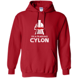 Sweatshirts Red / Small Frakking cylon Pullover Hoodie