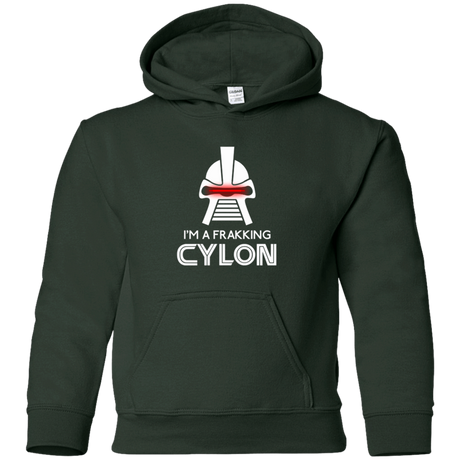 Sweatshirts Forest Green / YS Frakking cylon Youth Hoodie