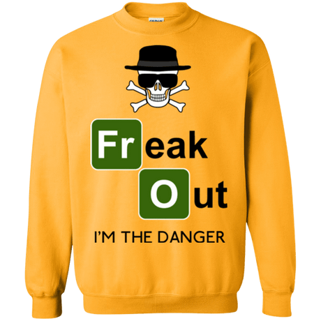 Sweatshirts Gold / Small Freaking danger Crewneck Sweatshirt