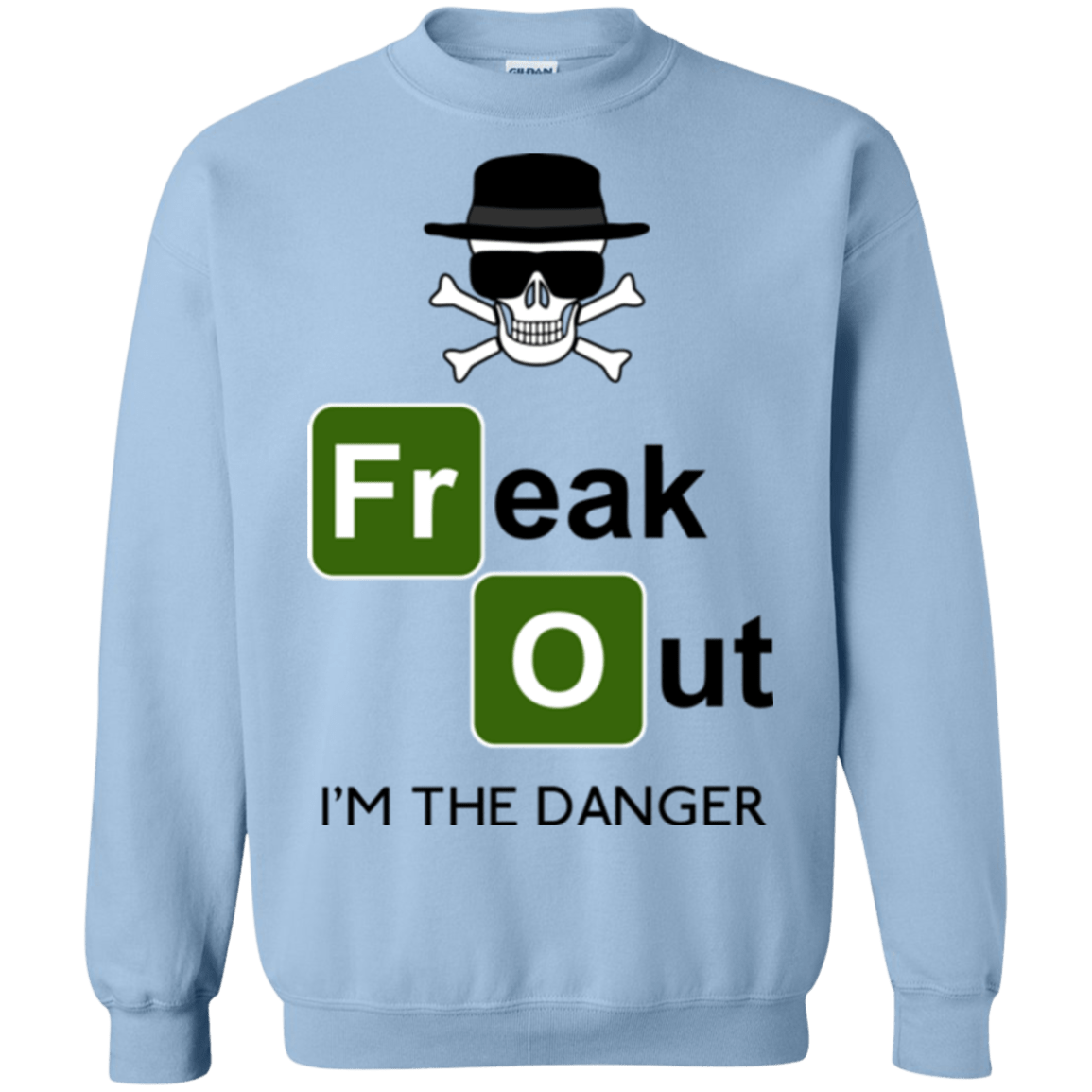 Sweatshirts Light Blue / Small Freaking danger Crewneck Sweatshirt