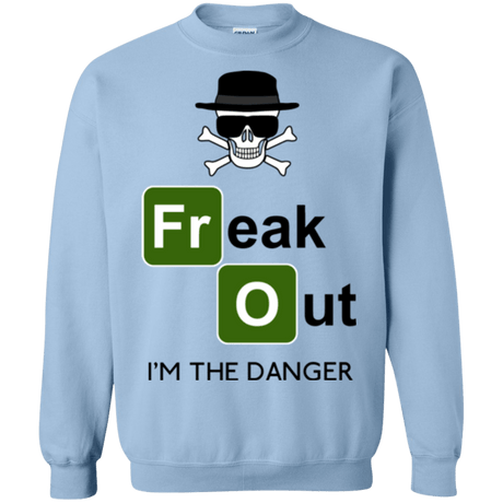 Sweatshirts Light Blue / Small Freaking danger Crewneck Sweatshirt