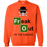 Sweatshirts Orange / Small Freaking danger Crewneck Sweatshirt