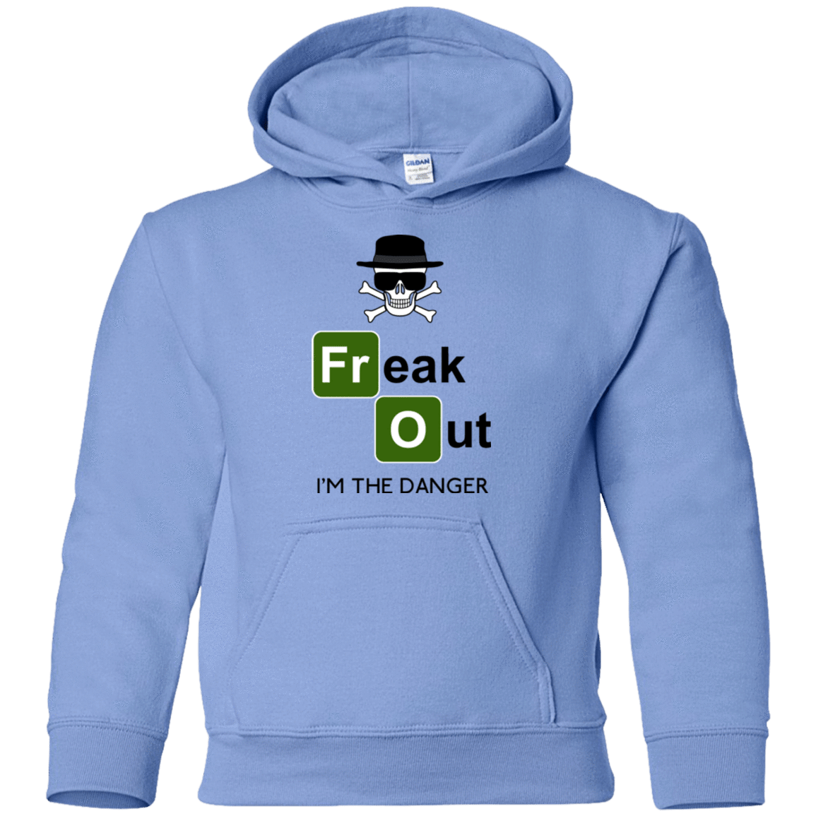 Sweatshirts Carolina Blue / YS Freaking danger Youth Hoodie