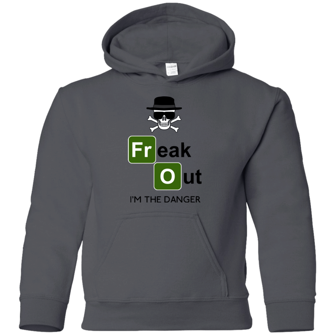 Sweatshirts Charcoal / YS Freaking danger Youth Hoodie