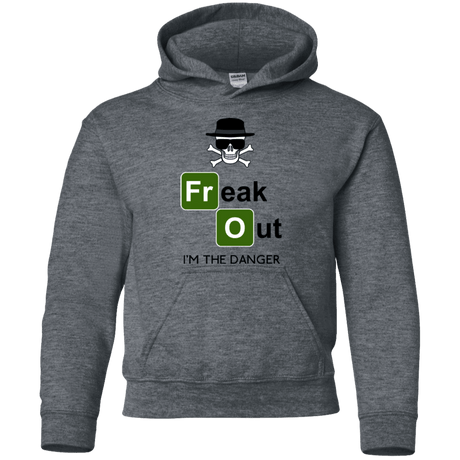 Sweatshirts Dark Heather / YS Freaking danger Youth Hoodie