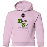 Sweatshirts Light Pink / YS Freaking danger Youth Hoodie
