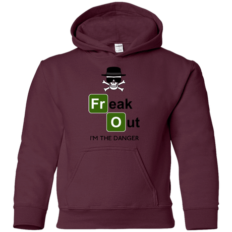 Sweatshirts Maroon / YS Freaking danger Youth Hoodie