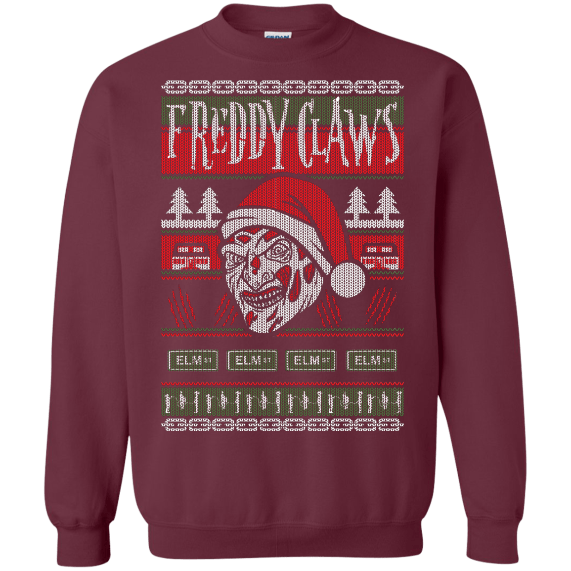 Sweatshirts Maroon / S Freddy Claws Crewneck Sweatshirt