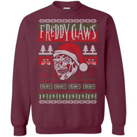 Sweatshirts Maroon / S Freddy Claws Crewneck Sweatshirt