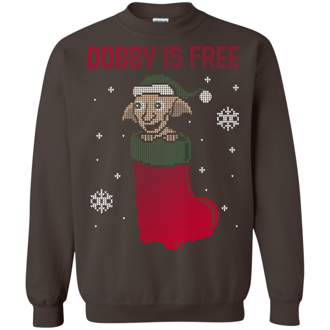 Sweatshirts Dark Chocolate / S Free Elf! Crewneck Sweatshirt