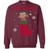 Sweatshirts Maroon / S Free Elf! Crewneck Sweatshirt