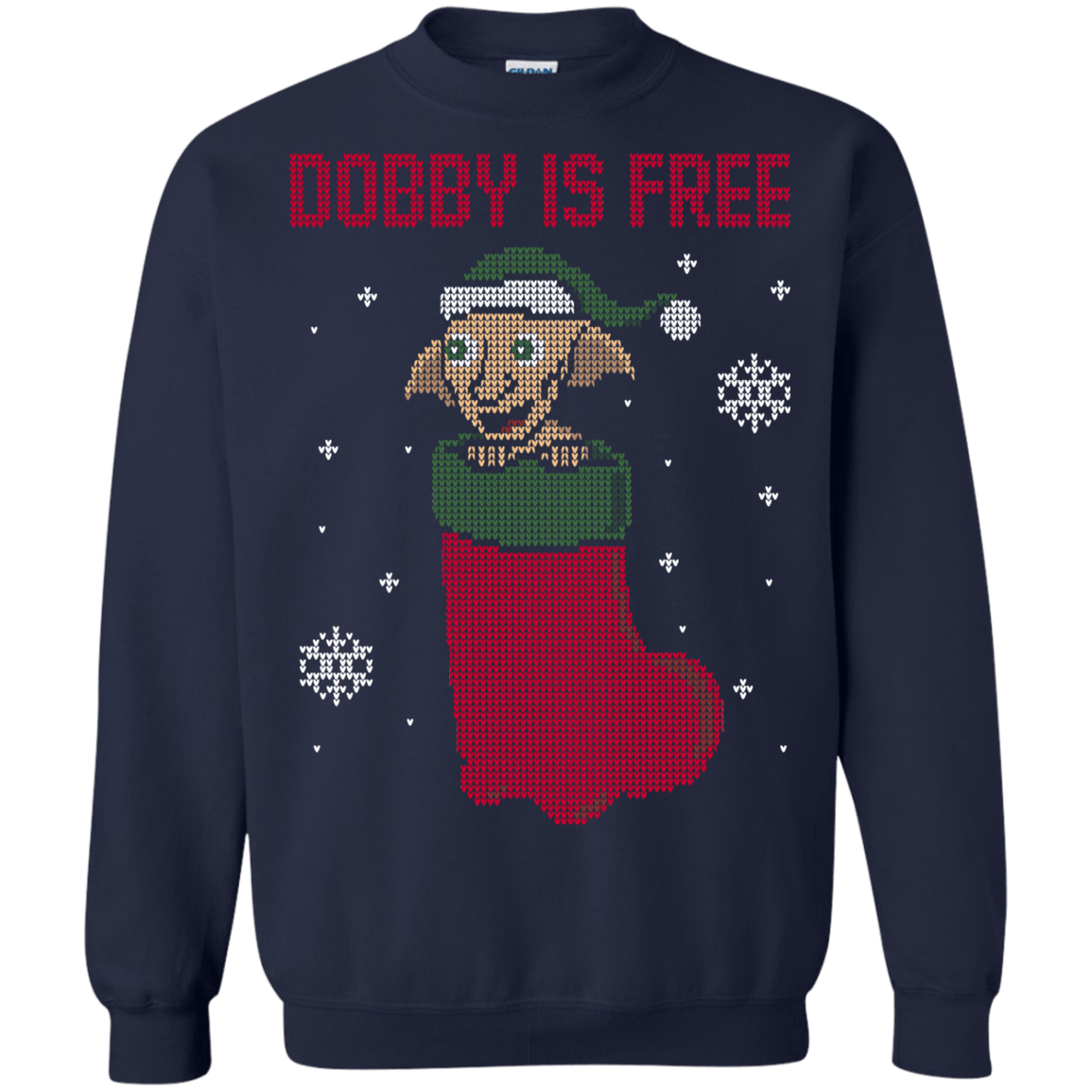 Sweatshirts Navy / S Free Elf! Crewneck Sweatshirt