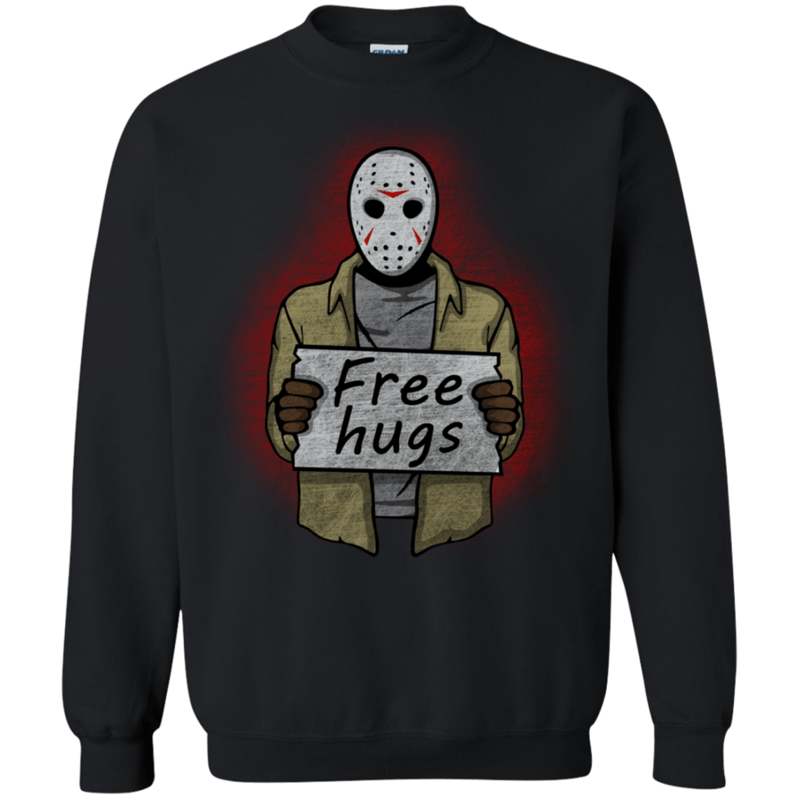 Sweatshirts Black / S Free Hugs Jason Crewneck Sweatshirt