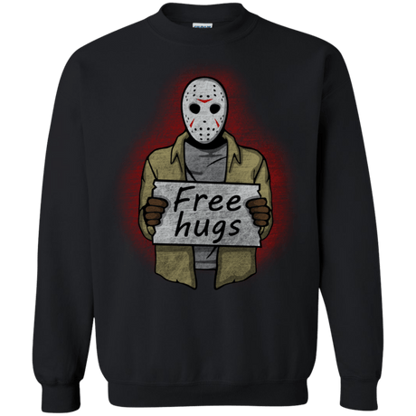 Sweatshirts Black / S Free Hugs Jason Crewneck Sweatshirt