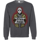 Sweatshirts Dark Heather / S Free Hugs Jason Crewneck Sweatshirt