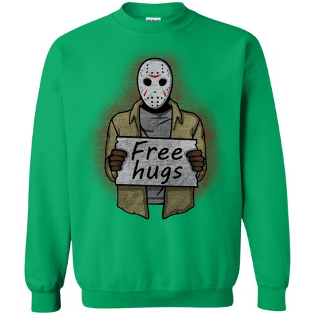 Sweatshirts Irish Green / S Free Hugs Jason Crewneck Sweatshirt