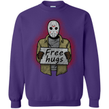 Sweatshirts Purple / S Free Hugs Jason Crewneck Sweatshirt