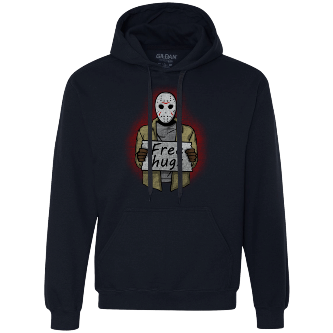 Sweatshirts Navy / S Free Hugs Jason Premium Fleece Hoodie