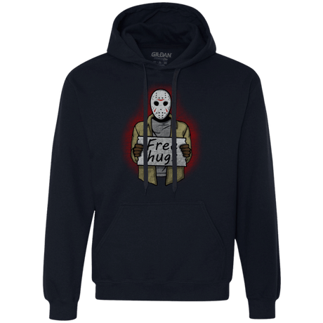 Sweatshirts Navy / S Free Hugs Jason Premium Fleece Hoodie