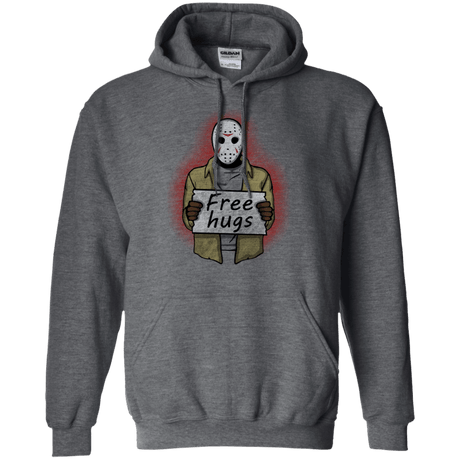 Sweatshirts Dark Heather / S Free Hugs Jason Pullover Hoodie